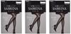 Sheer Tights Sabrina of Beautiful 40 (Set 3) Deep, Black, Denier, Run-Resistant, SB565, Women's, Black, M-L