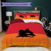 Set Copripiumino con Fantasia A.S. Roma Federa Decorazione per la Casa Regalo di Compleanno (1 * copripiumino + 2 * federe senza imbottitura)02