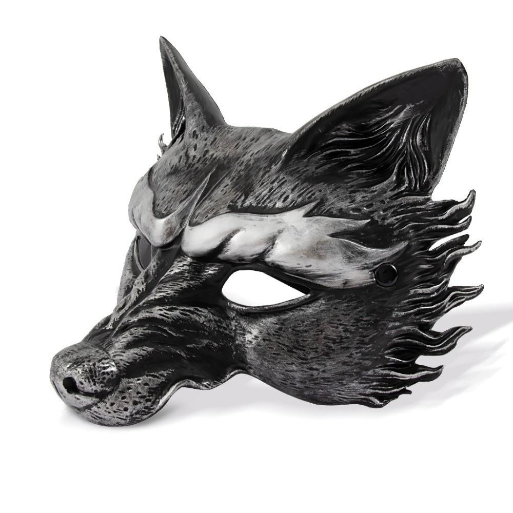 Wolf Masquerade Mask Half Face Cosplay Mask Creative Halloween Mask  Makeup