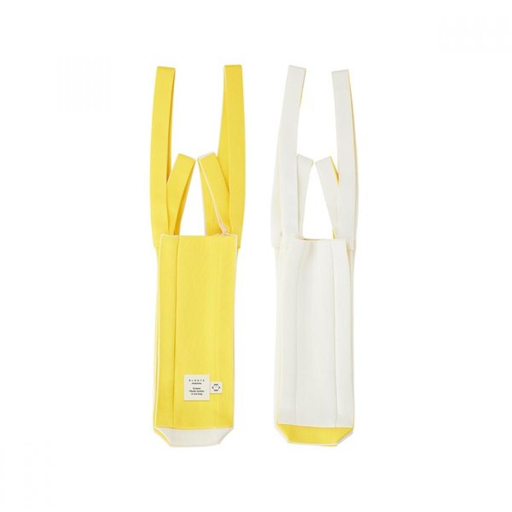 Pleatsmama Two Way Shopper Bag Yellow Stripe