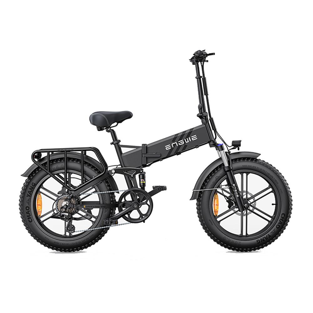 Engwe Engine Pro 2.0 250W City Commuter E-Bike with 48V16Ah, Shimano 8 Speed, Full Suspension, Torque Sensor, Foldable Electric Bike with Rear Rack