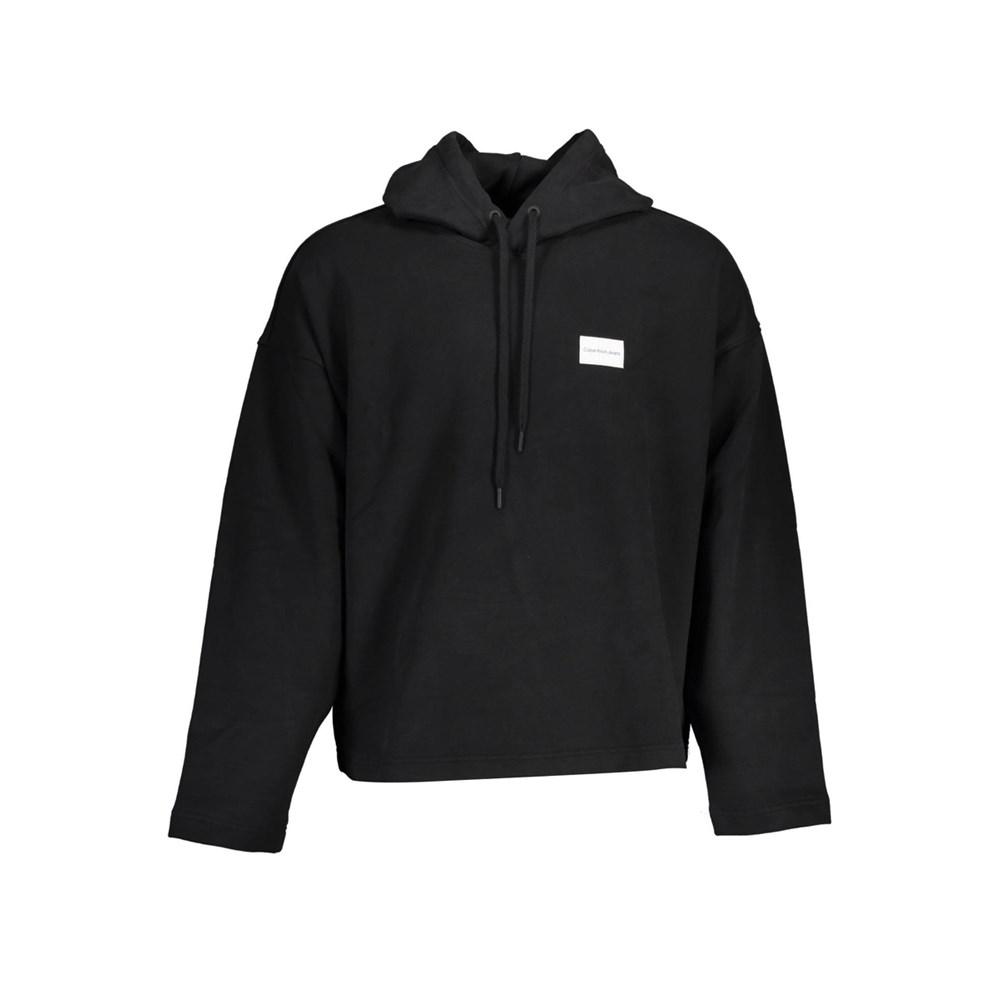 Calvin Klein, Herren, Pullover, Black Cotton Men Sweatshirt, Schwarz, (S) - Bild 2