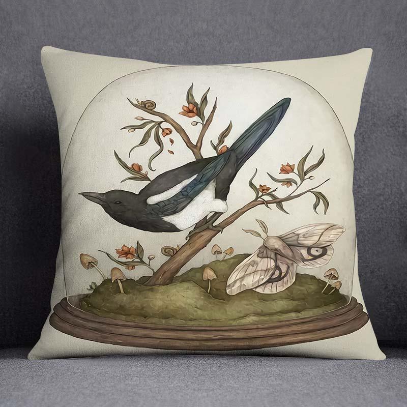 

Серия лесных животных, наволочка с декоративным узором для гостиной, дивана, спальни, украшение для дома, наволочка, украшение автомобиля, подушка 40x40cm