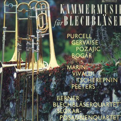 LP Record BERNE BRASS QUARTET SLOKAR TROMBON  Chamber Music for Brass Instruments ML2038 CLAVES Japan Obi Classical Used