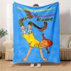Pippi Longstocking Cartoon Girl Blanket With Customizable Name Soft And Comfortable Shawl Blanket For All Seasons Suitable For Home Travel Camping