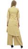 Phagun Asymmetrical Kurta Kurti Solid Beige Indian Clothing With Palazzo