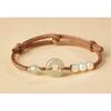 and Tian Jade Peace Buckle Bracelet Knitted String Pearl Peace Good Luck Pearl Boudoir Bracelet Birthday Resizable Hand Braid Rope Thread Protection