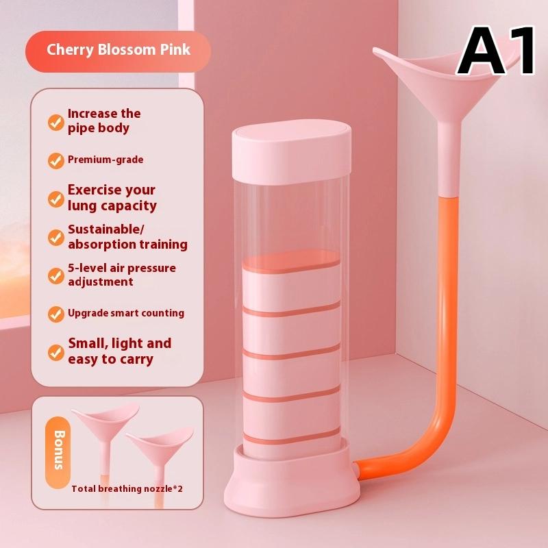 Adjustable Diaphragm Breathing Dumbbell Trainer For Core Strength Facial Toning Lung Capacity Expander