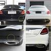 For Mercedes W205 Car Rear Bumper Tow Hook Cover Cap Black White For Benz C Class C180 C200 C220 C250 C300 2058850224 2015-2021