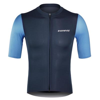 Darevie Cycling Jersey, Short Sleeve, Summer, Unisex, Cycling Wear, Road Bike, Cycling, Sweat-Wicking, Quick-Drying, Breathable, Casual, Navy, DVJ249