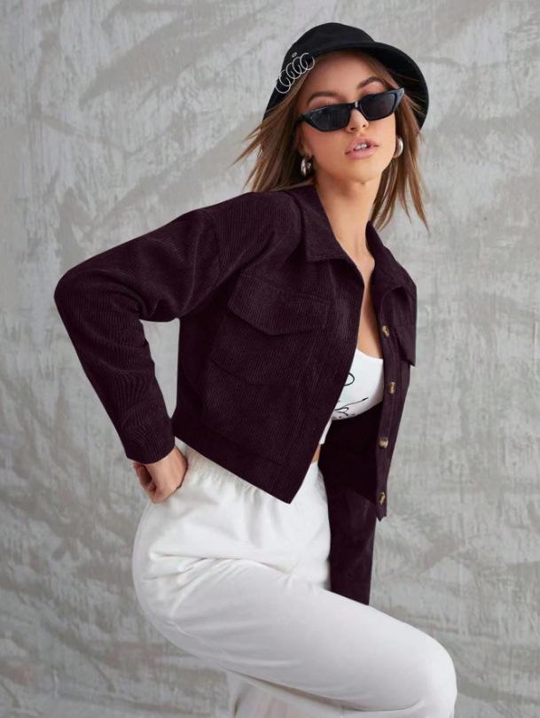 2024 Women's Casual Trendy Autumn/Winter Retro Fashion Cardigan Coat