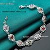 West Lake Beauty Multicolor Zircon Silver Bracelet for Women