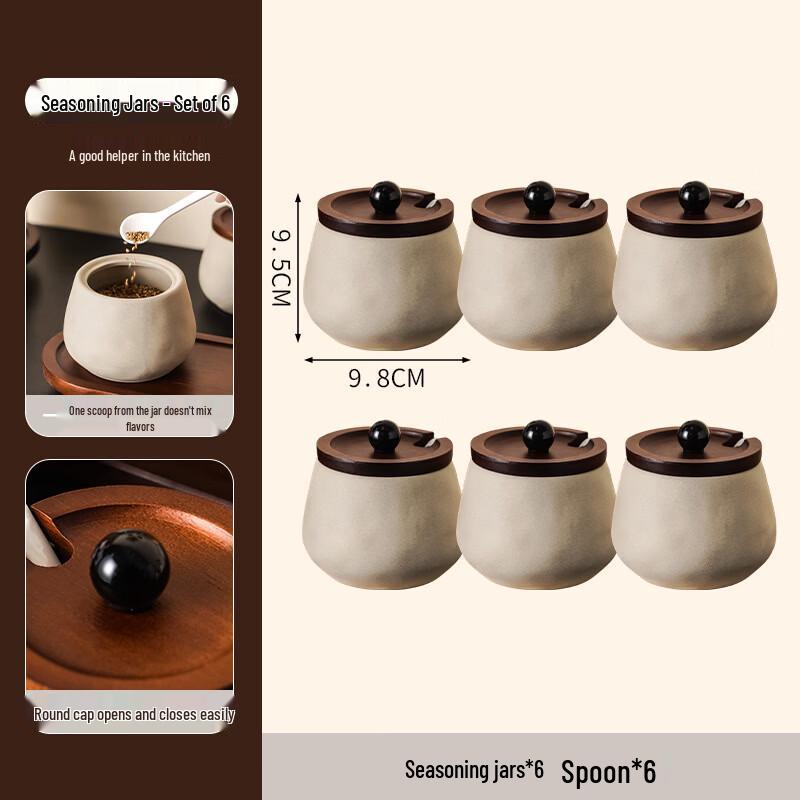 

Керамический горшок для сала с двумя ручками Ru Han