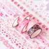 12 Rollen Kirschblüten Washi Tapes Frühling Romantisch Sakura Blütenblätter Dekoratives Masking Tape Floral Bastel Dekoration Aufkleber A3329