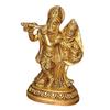 Gold Radha Krishan Statue, Best Decorative Showpiece Idol, Brass, Gold - 7 Cm