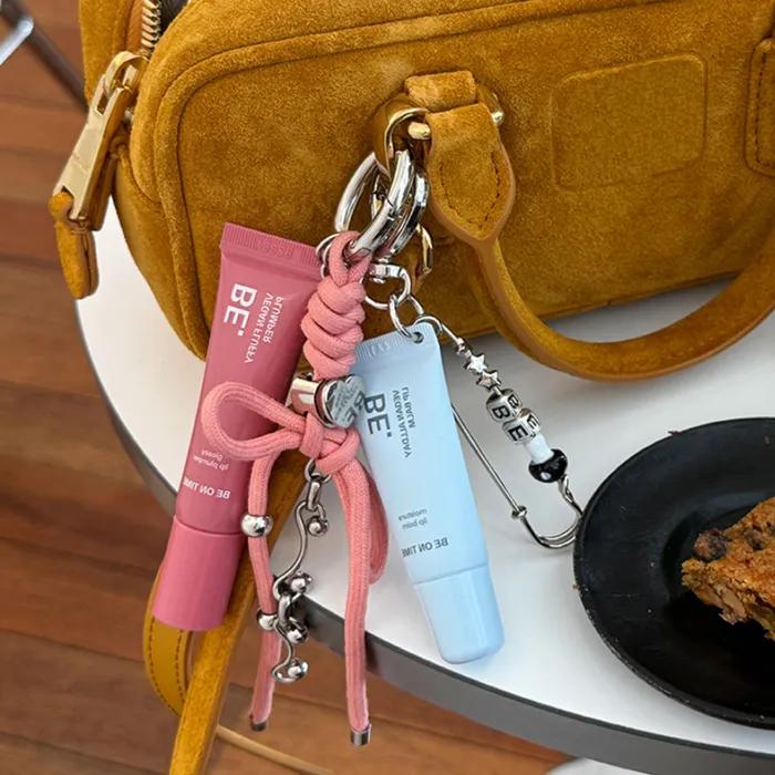 Vegan Fluffy Plumper Keyring Set 10g (01 Sheer Rosy / 02 Mellow Peach)