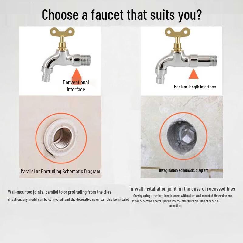 Lockable Outdoor Anti-theft Faucet