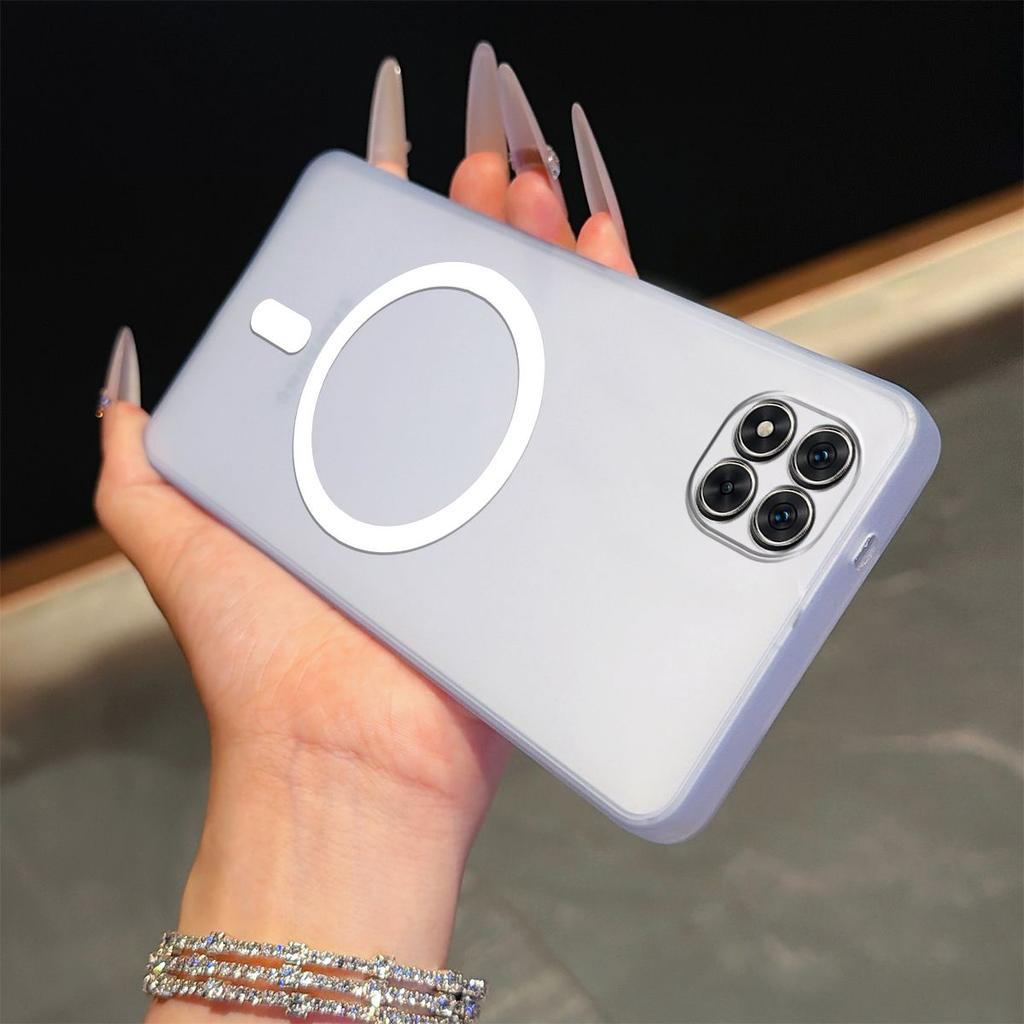 Frosted Semi Clear Magnetic Phone Case for Xiaomi Redmi Note 15 Pro+,15 Pro 5G 4G,15 5G,POCO M8 Pro 5G Soft TPU Shockproof Cover