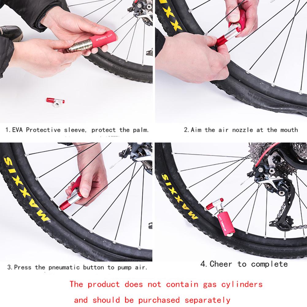 Mini Portable Bicycle Pump Nozzle CO2 Compact Pump Bicycle Mountain Bike Accessories