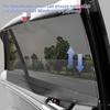 Breathable Car Side Window Shade Magnetic Attachment Not Glares View Magnetic Car Window Sunshade Screen for Vehicles