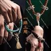 Evil-breaking ghost-bead cultural accessory,original DIY silver Chinese-style beads,Taoist bracelet components handmade jewelry