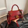 Ielgy Autumn Winter Portable Commuter Bag Trendy Retro Small Square Bag All-Match Multifunctional One-Shoulder Messenger