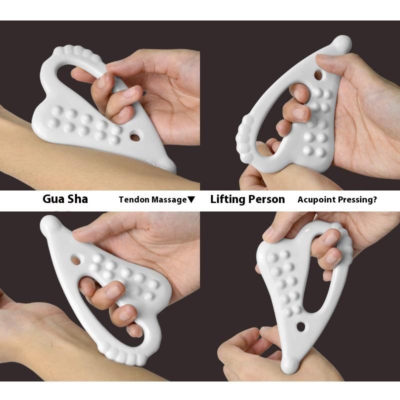 Ceramic Guasha Soard Skin Scraping Tools Face Massager Lift Acupoint Massager Whole Body Relax Body Meridian Scraper Beauty Tool