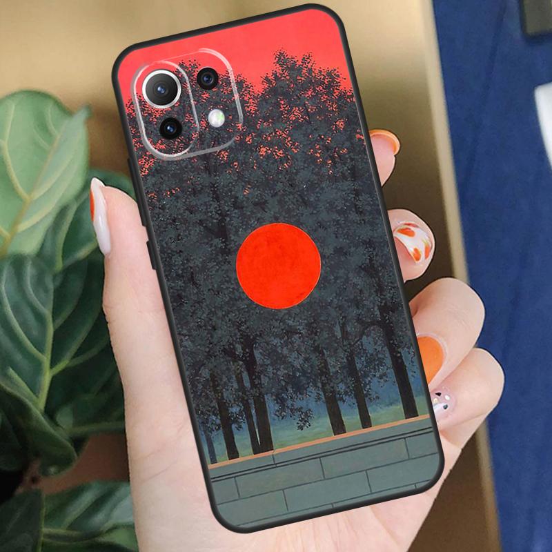 Rene Magritte Art Case For Xiaomi 15 14 Ultra 13T 14T 15T Pro 17 Pro Max POCO X7 X5 X6 F5 F6 F7 F8 Pro Coque