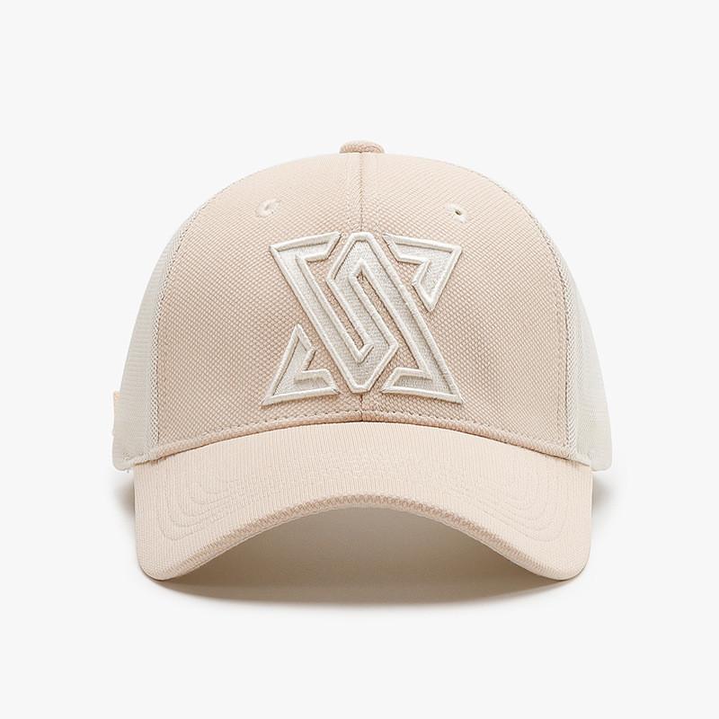 Polyester Mesh Baseball Cap With Sun Protection And Adjustable Fit For Summer Casual Wear