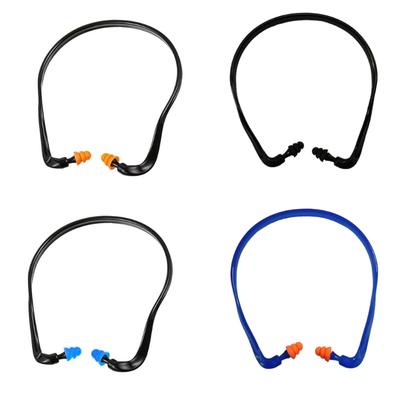 Reusable TPE Head Band Earplugs Noise Cancelling For Sleep Wrok Study 4PCS Hat Banded Earplugs for Comfortable Wear