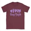 Men T-Shirts Deep Purple Novelty  Tees Short Sleeve T Shirt Crew Neck Tops Summer
