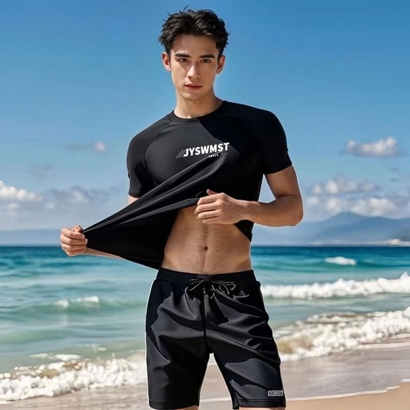 Mens Quick-Dry Swim Trunks With Pockets Swimming Spa Leisure Water Sports