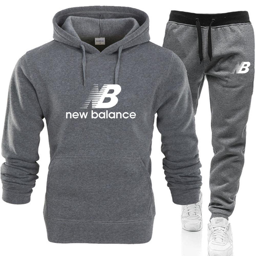 

Men s Hooded Sweatshirt+long Pants Set With Warm Fleece Printed Casual Suit Sportswear XL