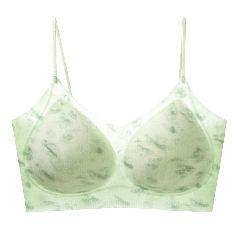 Thin shoulder straps without marks, light and naked in summer, no steel ring, soft support, upper support, beautiful back bra 1.1cmABC cup