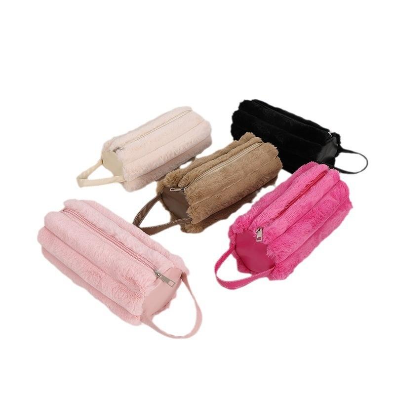 Japanese Plush Pencil Case With Large Capacity For Girls And Students