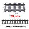 Urban Traffic Train Track Assembly Building Blocks: Branch Tracks Straight Tracks Curved Tracks Flexible Tracks-Boys' Toy Gift