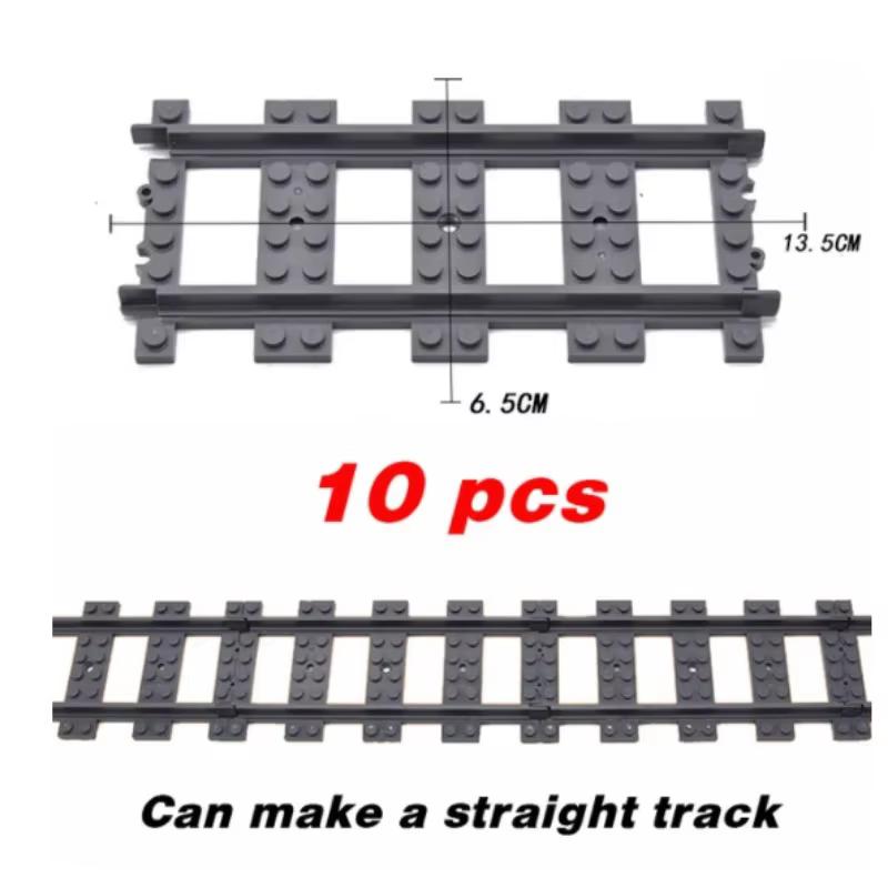 Urban Traffic Train Track Assembly Building Blocks: Branch Tracks Straight Tracks Curved Tracks Flexible Tracks-Boys' Toy Gift