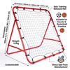 Soccer Rebound Net Angled with Metal Frame High Tension for Coaches
