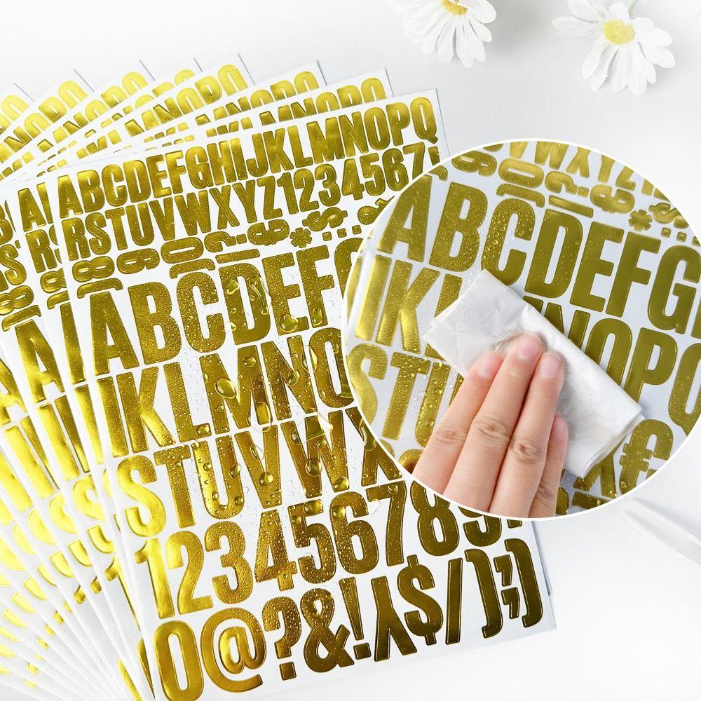 6 Sheets New 2.5 Inch Mailbox Numbers 100pcs Self Adhesive Label Stickers Mailbox Sign DIY Decor Sticker