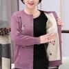 Strickjacken Plus Size Oma Strickpullover Neue Strickjacke für Damen mittleren Alters und alte Frauen