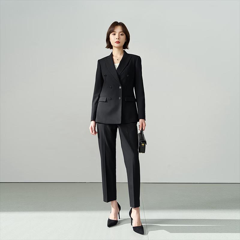 Women's Professional Double-Breasted Suit Set