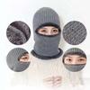 Men'S Winter Balaclava Hat Windproof Warm Fleece-Lined Full-Coverage Beanie For Ear Protection And Cycling