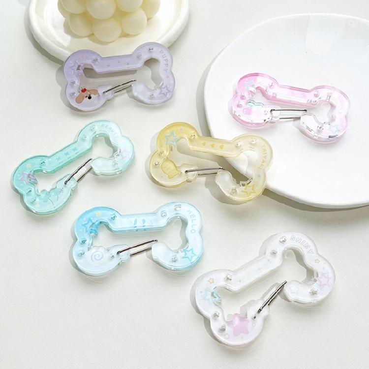 Künstlerischer Hohler Knochen Schlüsselanhänger für Mädchen Mode Schmuck Organizer Robustes Acrylmaterial Kundenspezifische Farboptionen