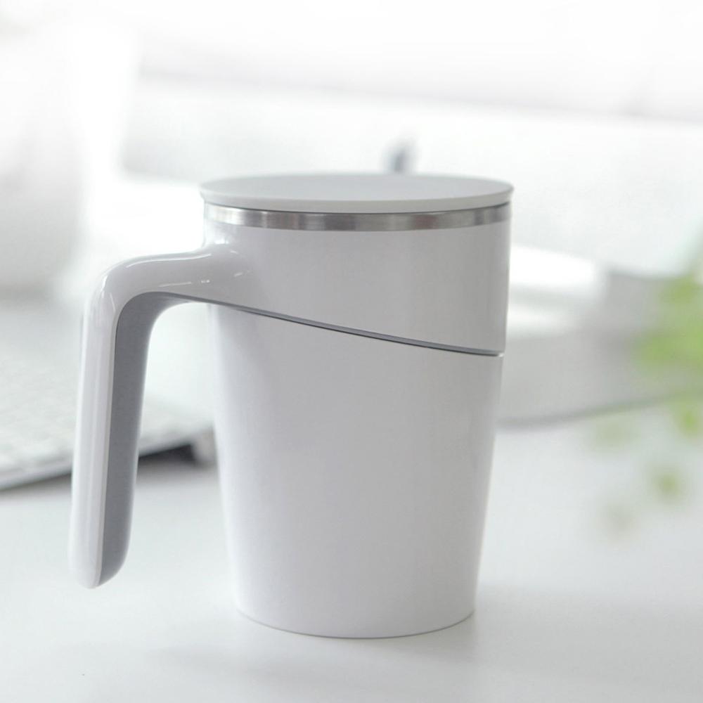 Tazza 470 ML Fiu Elegante Non Rotolare Tazza in Ceramica Tazza Versatrice Ventosa Magica Antischizzo Antiscivolo ABS Doppio Sicuro Acciaio Inossidabile 304