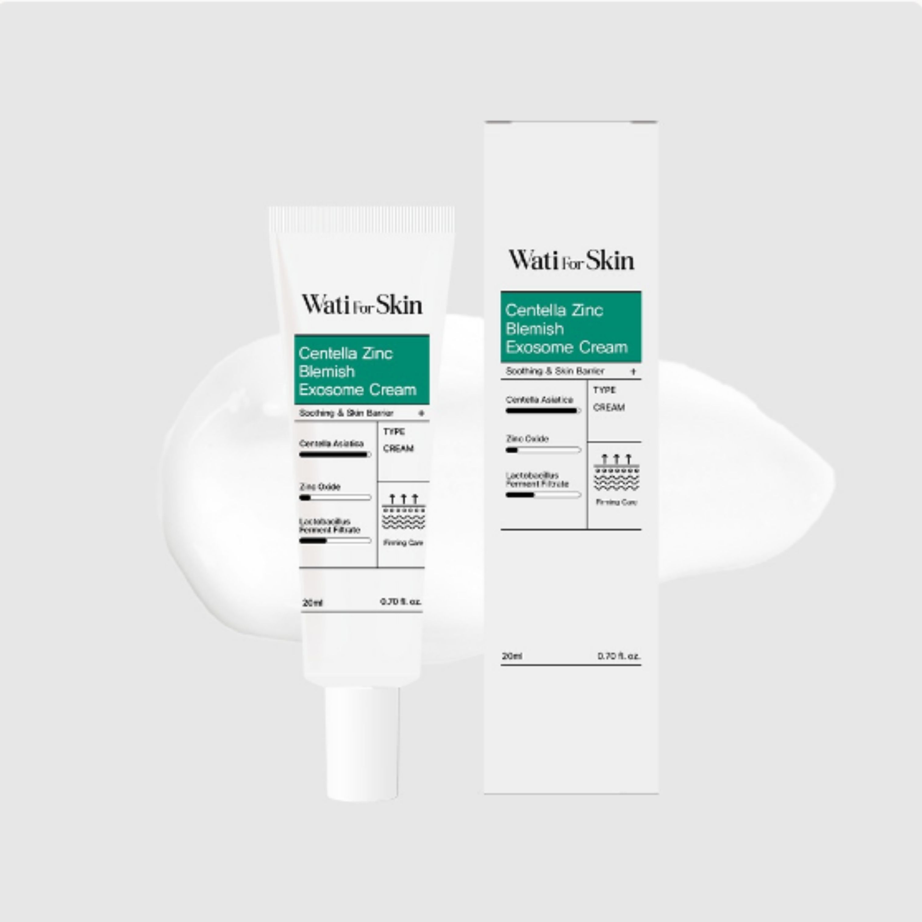 Wati For Skin Centella Blemish Exosome Cream 20ml