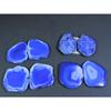 Dyed Slice Druzy Agate Matched Pair Cabochon Loose Gemstone 4Pair Lot 214Cts A-724
