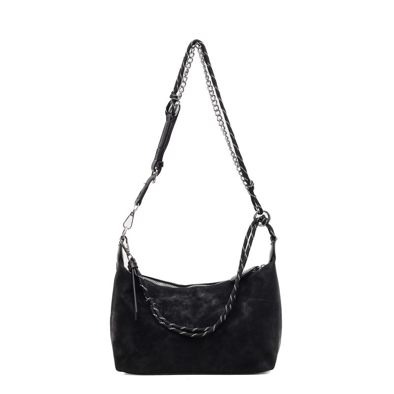

Fashiable Solid Faux Suede Retro Small Square Shoulder Bags for Women 2026 Simple Versatile Popularity Crossbody Bags чёрный
