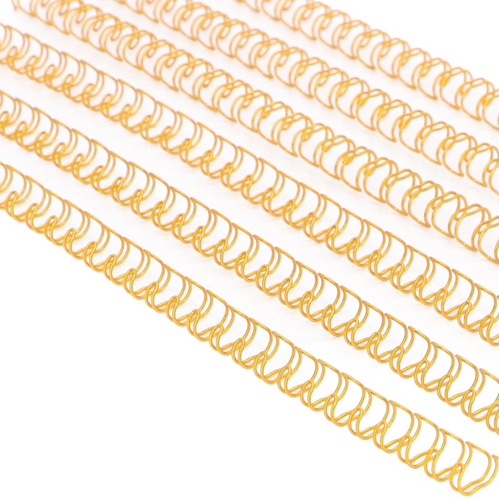 Double Loop Wire Binding Spine 20 Sheet Capacity 3:1 Pitch 34 Loop 6.4mm Diameter Set Kit for A4 Paper Loop Binding Wire