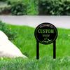 Metal Garden Stake Birdhouse Sign Lawn Art Outdoor Home Decor Gift