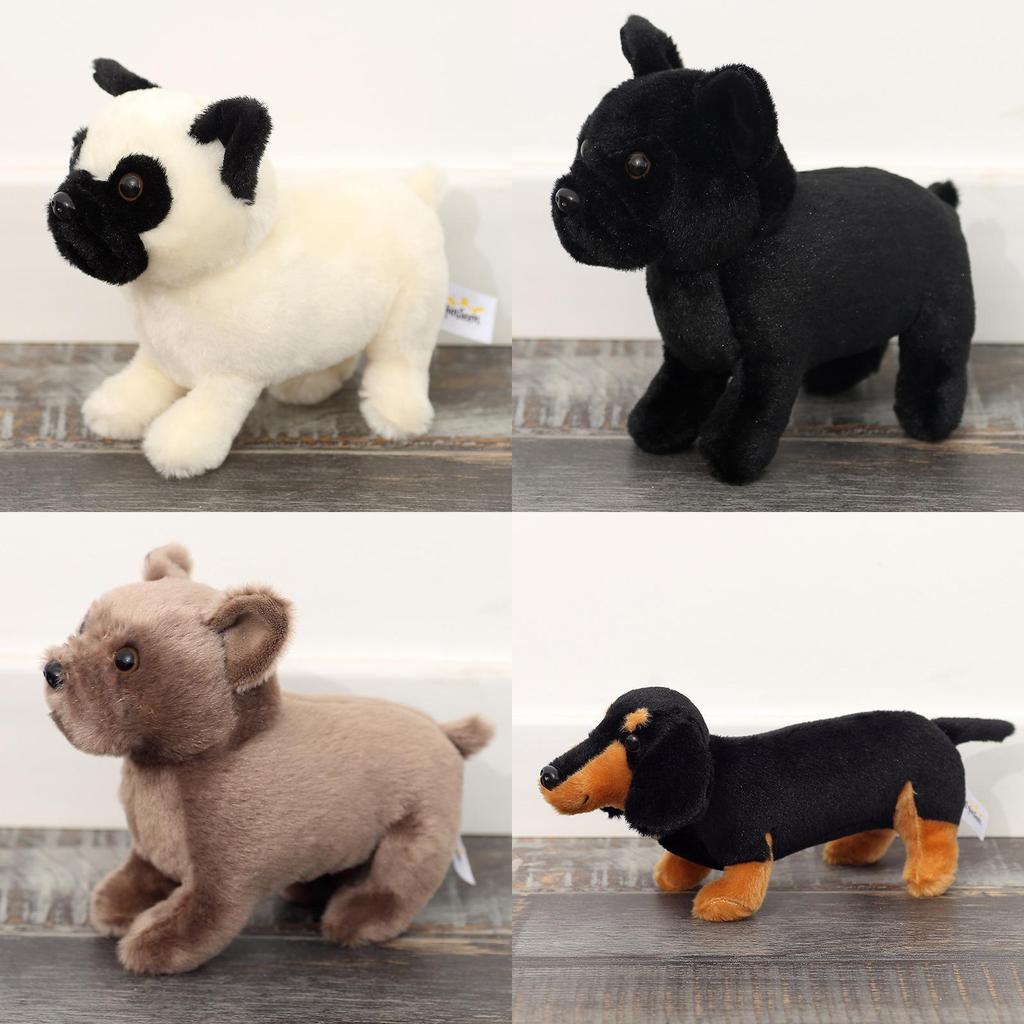 Bulldogs And Dachshunds Plush Dog Toy With Pp Cotton Filling For Kids And Collectors